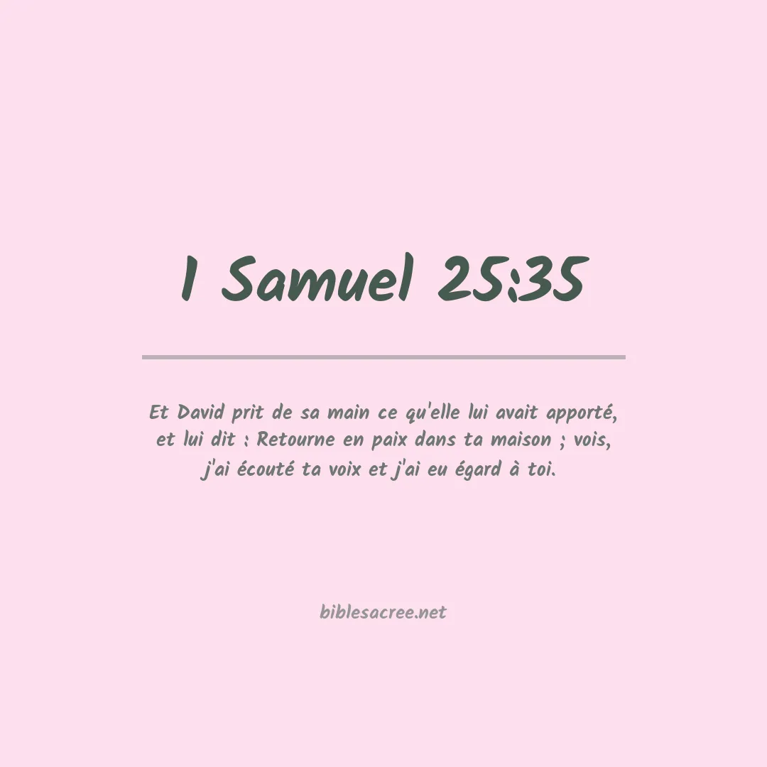 1 Samuel - 25:35
