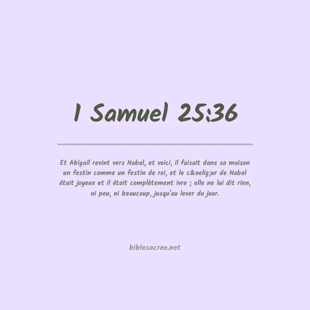 1 Samuel - 25:36