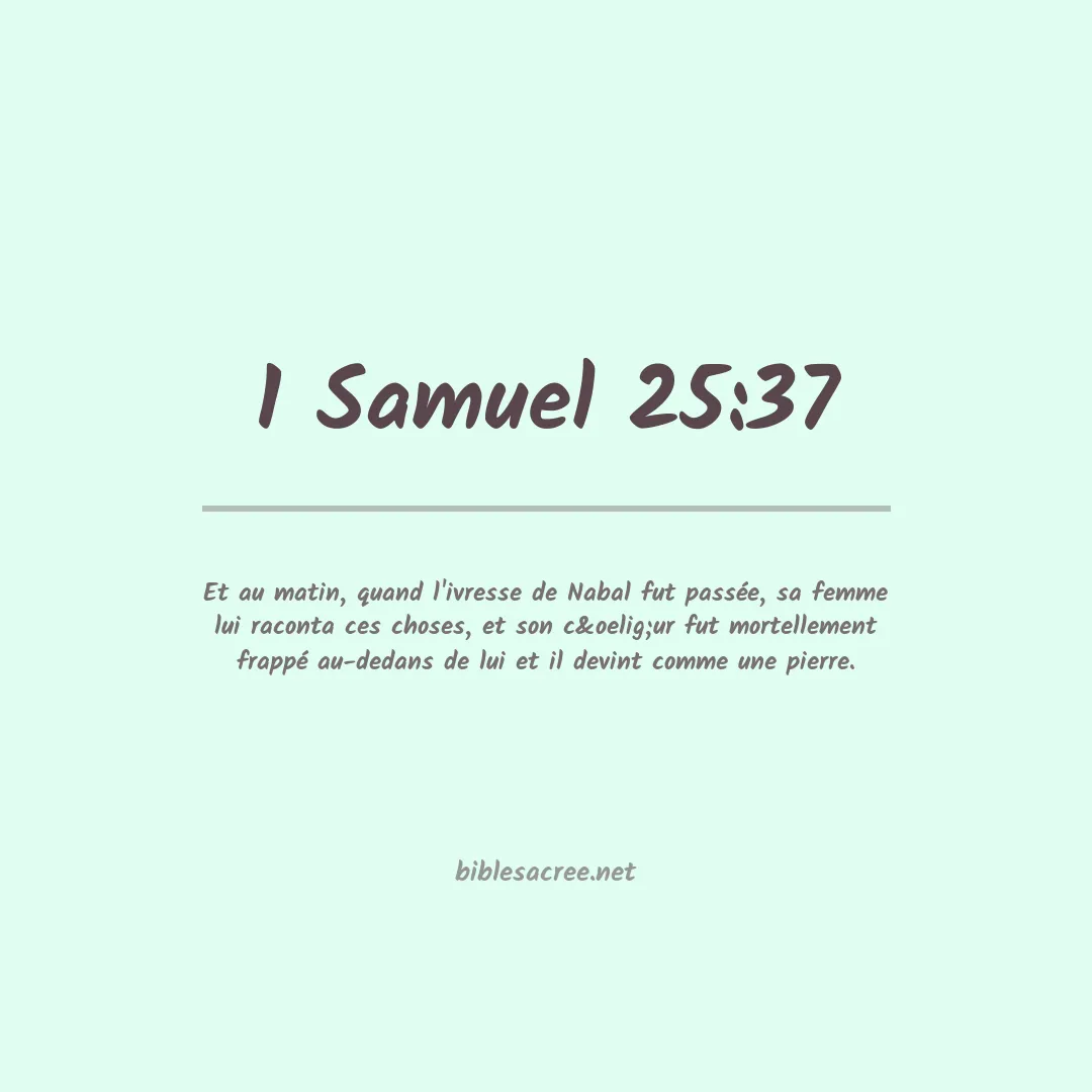 1 Samuel - 25:37