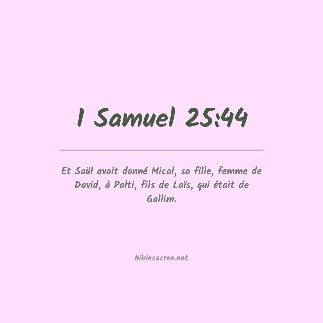 1 Samuel - 25:44