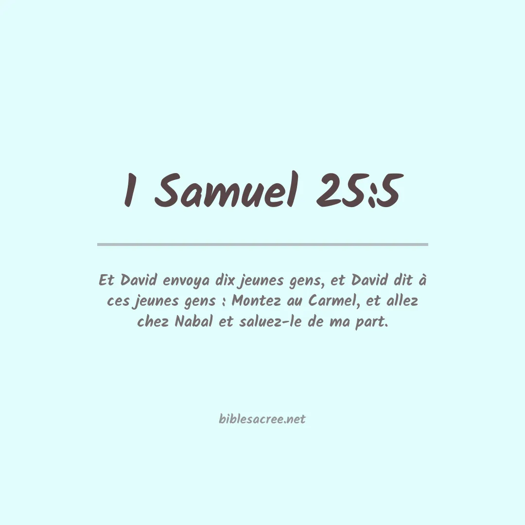 1 Samuel - 25:5