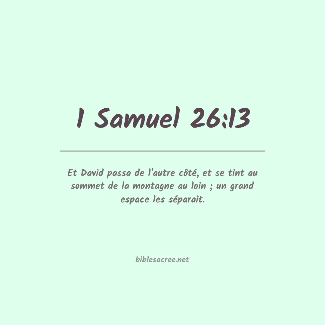 1 Samuel - 26:13