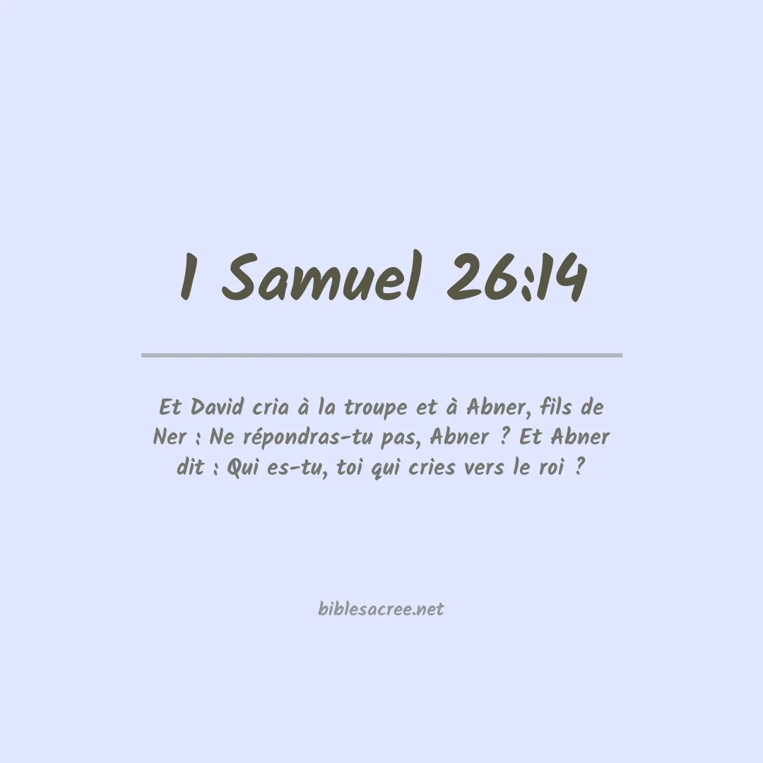 1 Samuel - 26:14