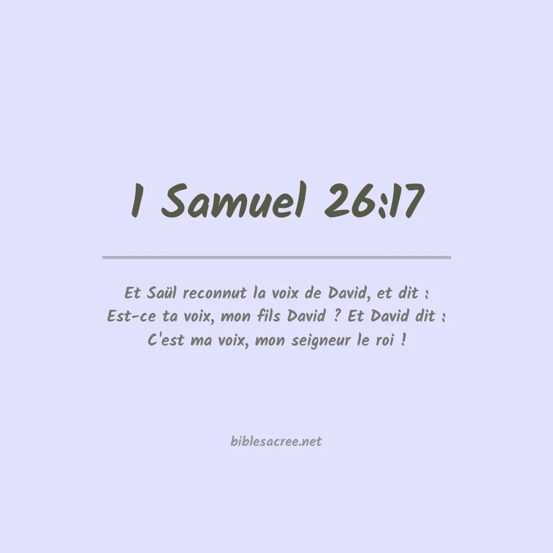 1 Samuel - 26:17