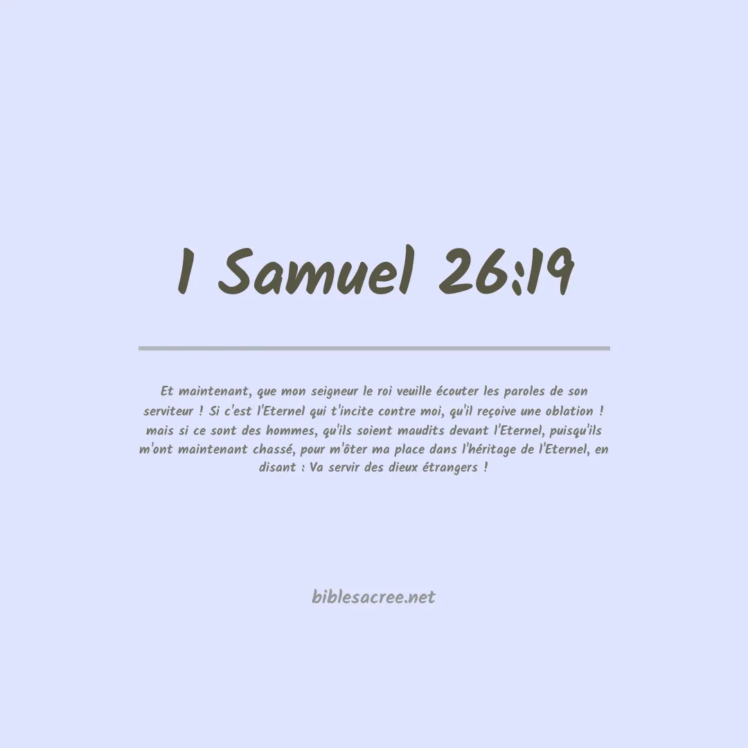 1 Samuel - 26:19