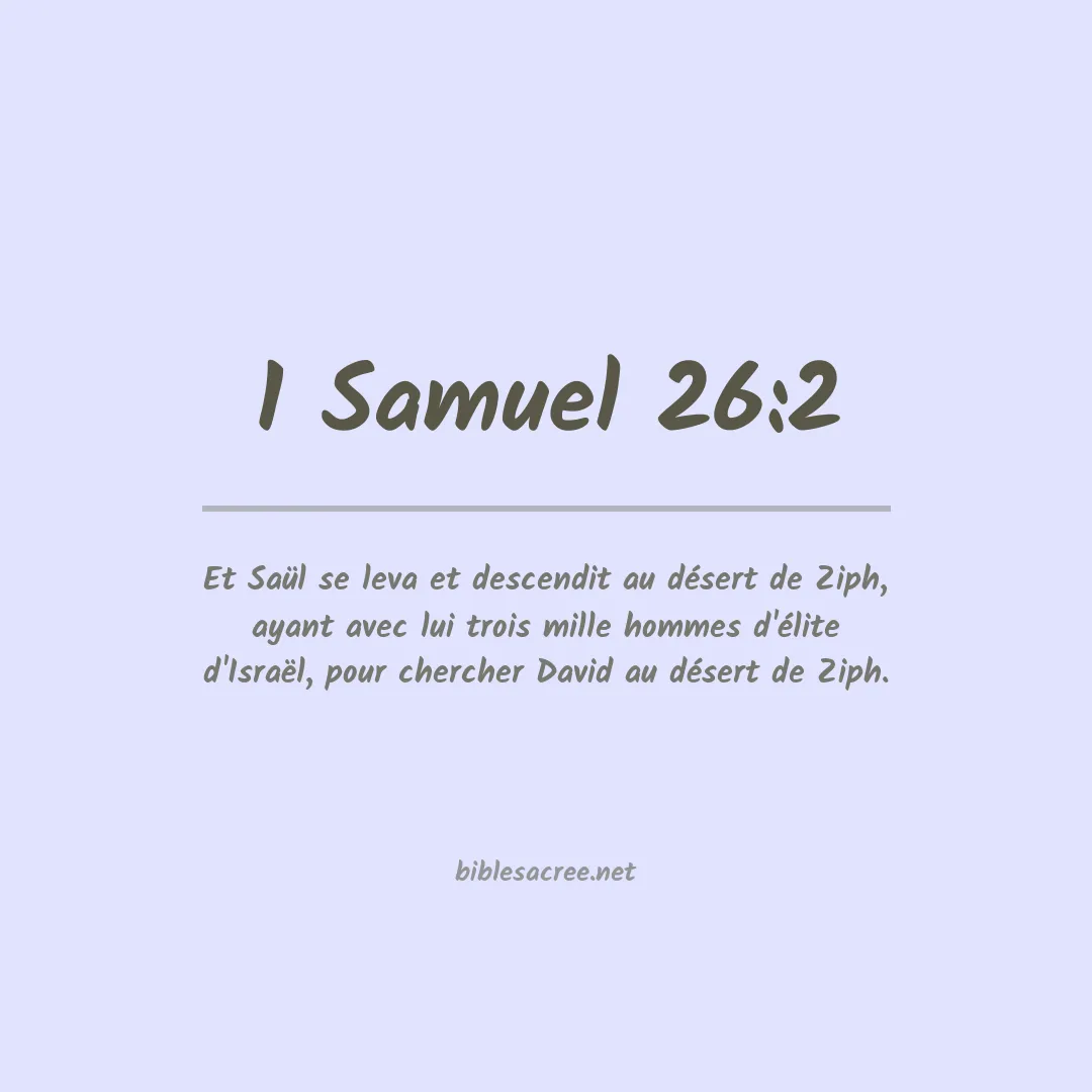 1 Samuel - 26:2
