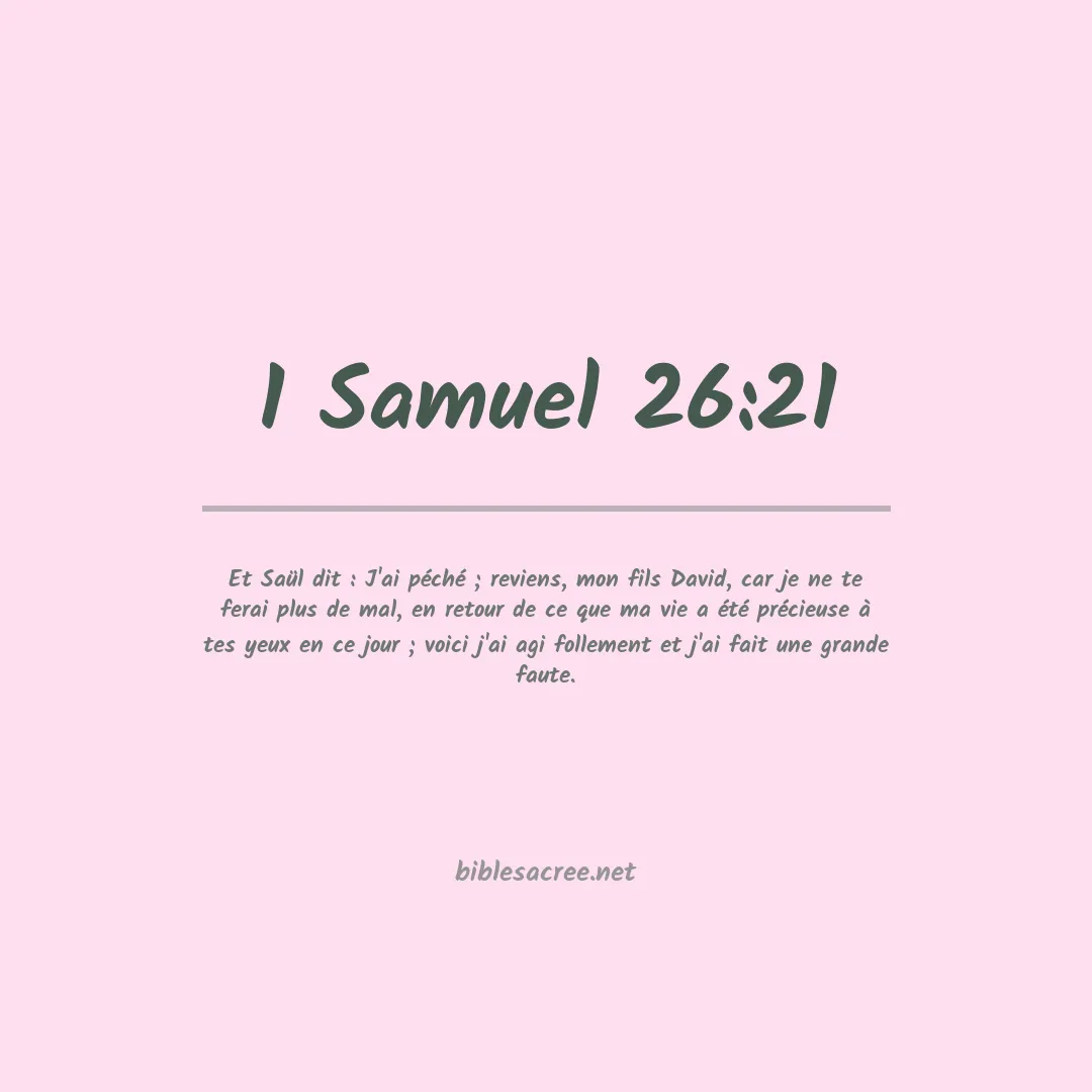 1 Samuel - 26:21