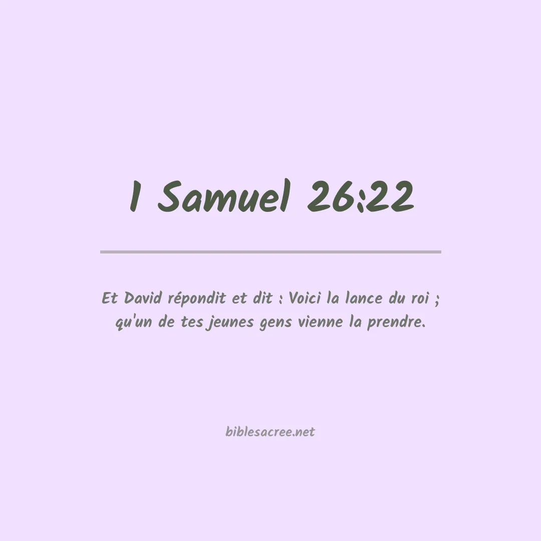 1 Samuel - 26:22