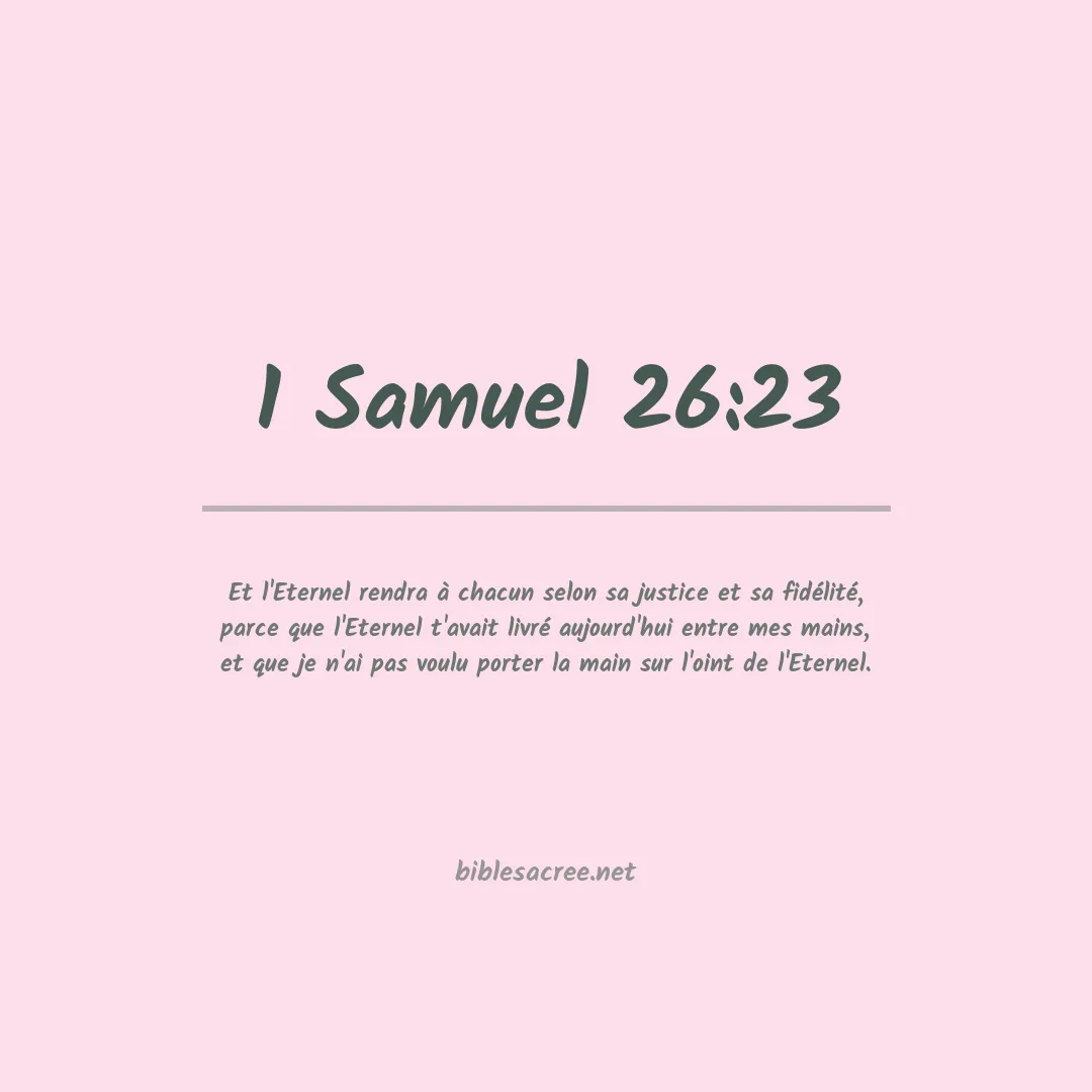 1 Samuel - 26:23