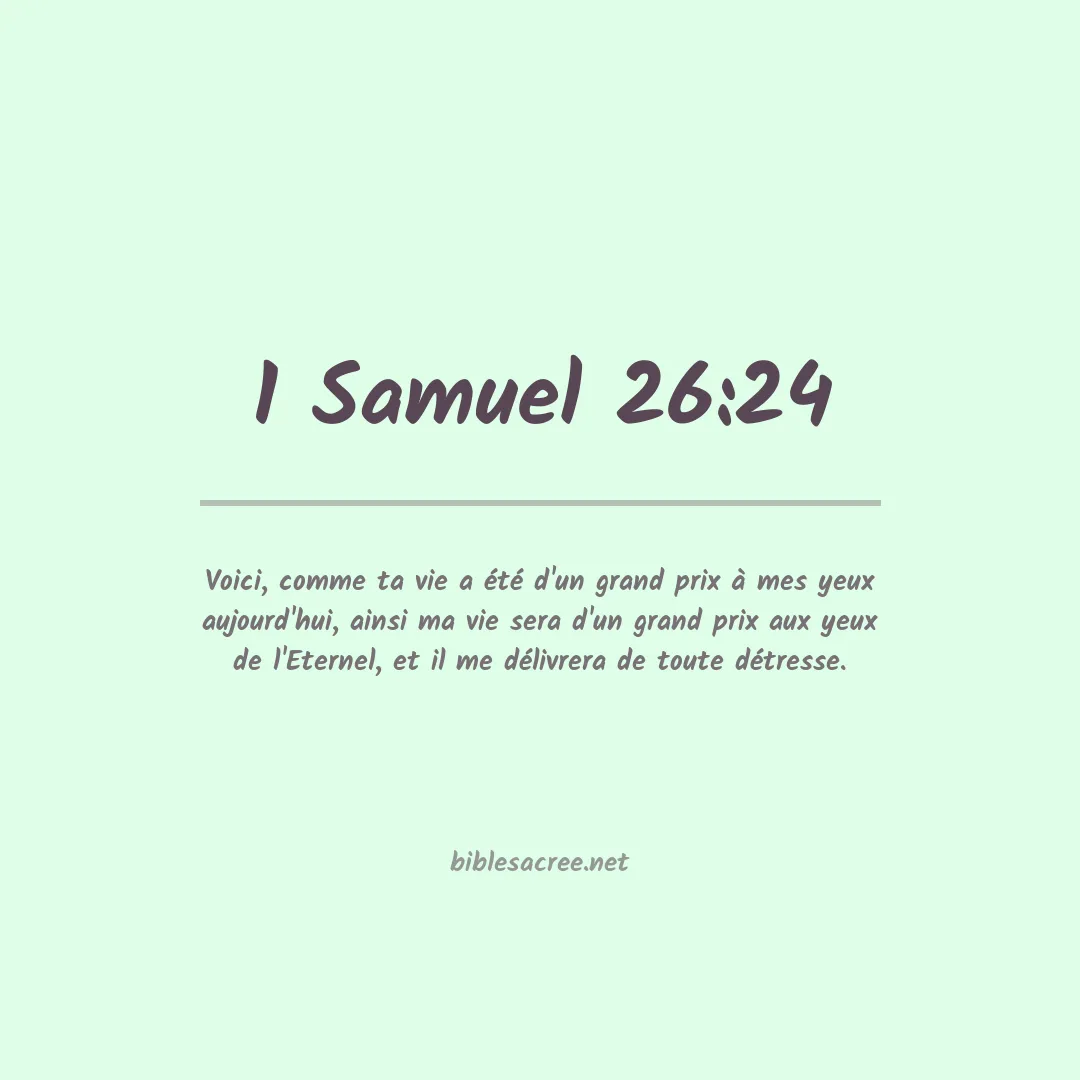 1 Samuel - 26:24