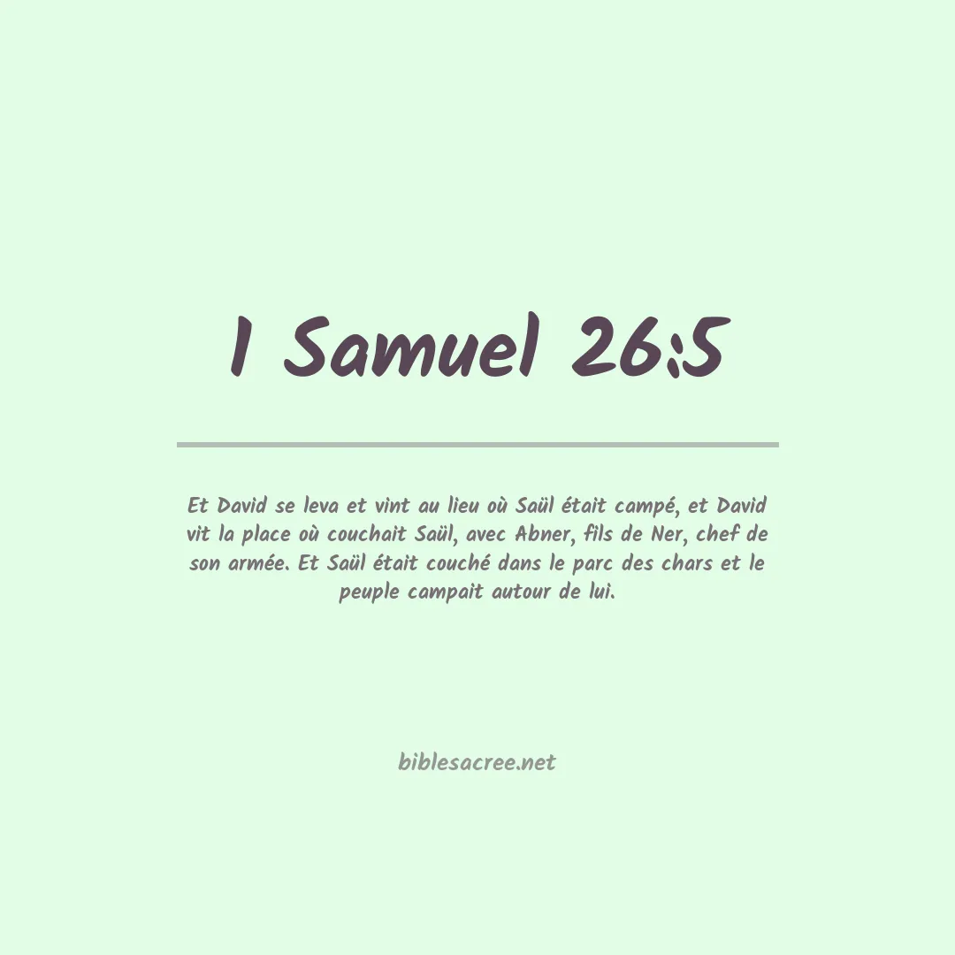1 Samuel - 26:5