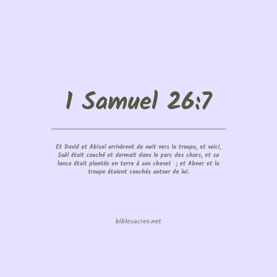 1 Samuel - 26:7