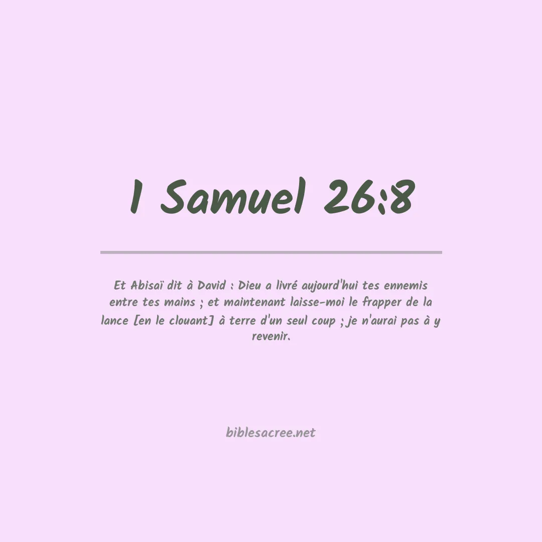 1 Samuel - 26:8