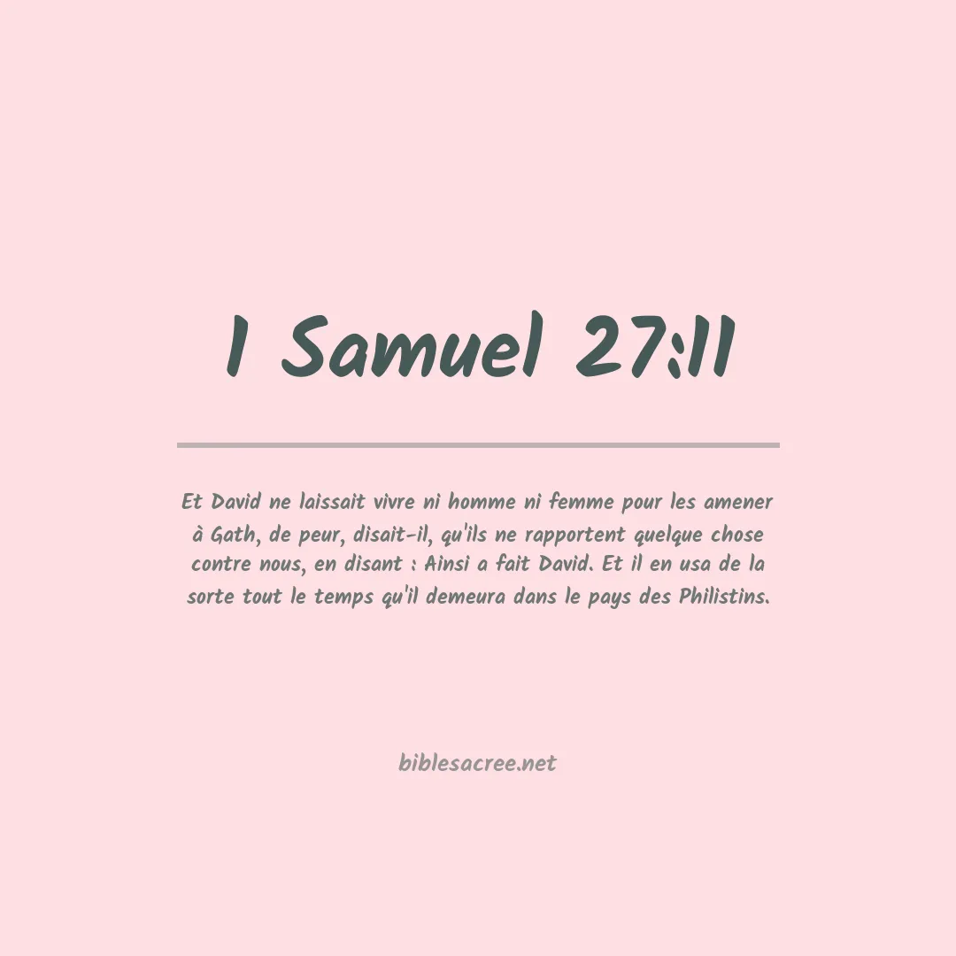 1 Samuel - 27:11