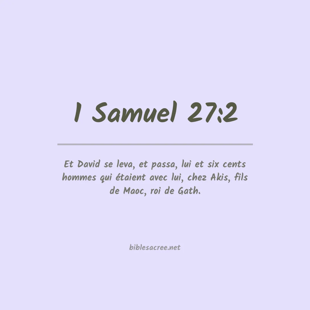 1 Samuel - 27:2