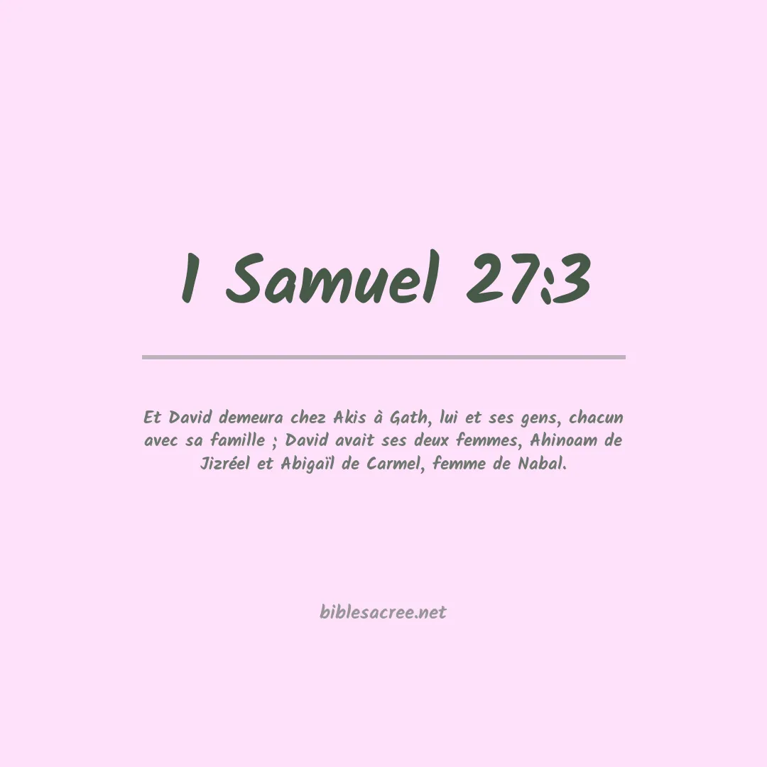 1 Samuel - 27:3