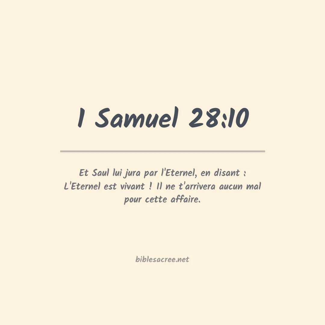 1 Samuel - 28:10