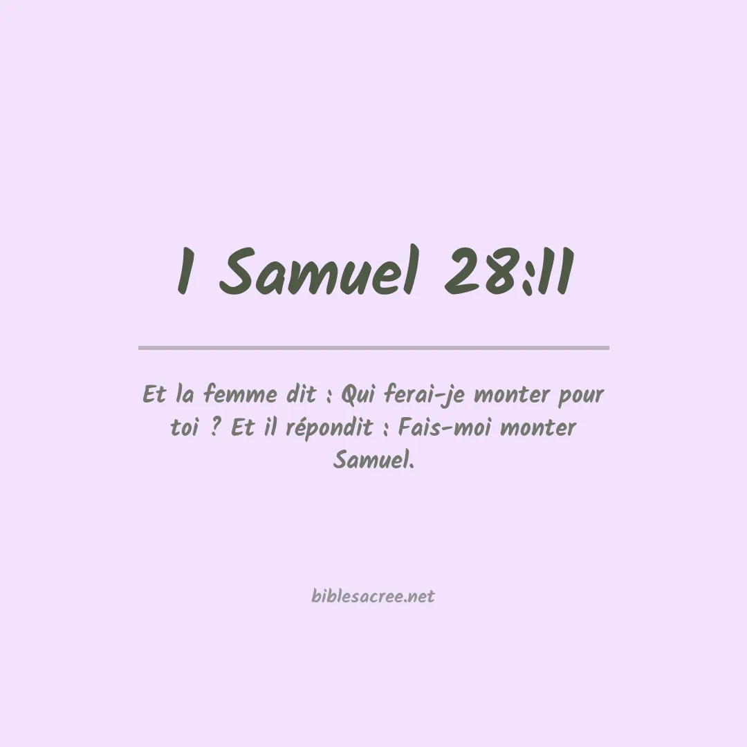 1 Samuel - 28:11