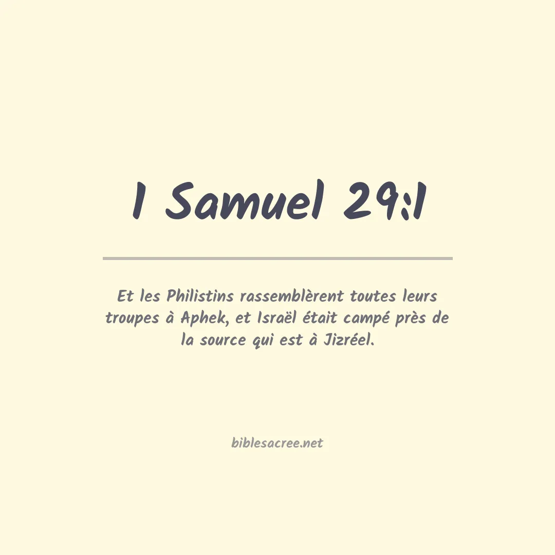 1 Samuel - 29:1