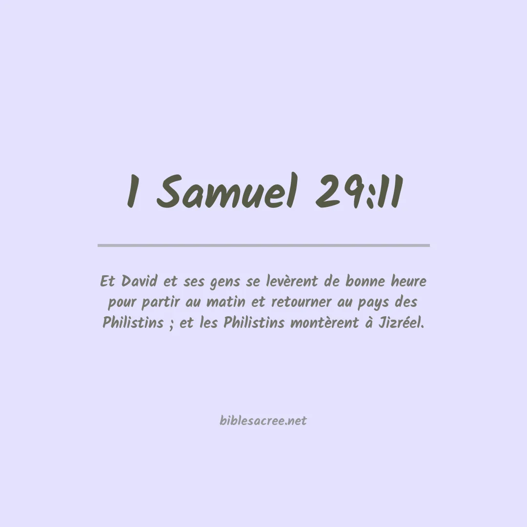 1 Samuel - 29:11
