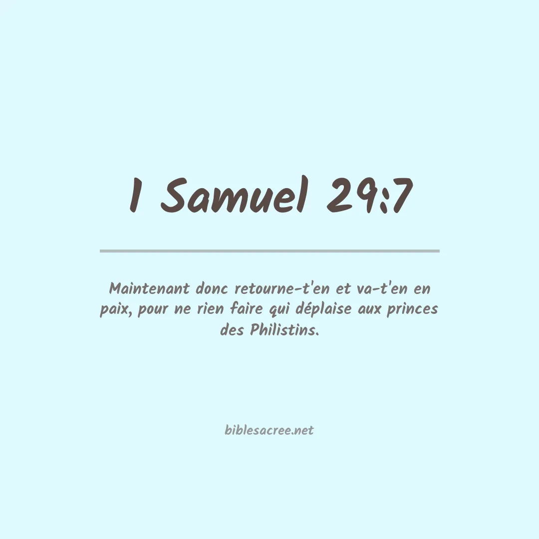1 Samuel - 29:7
