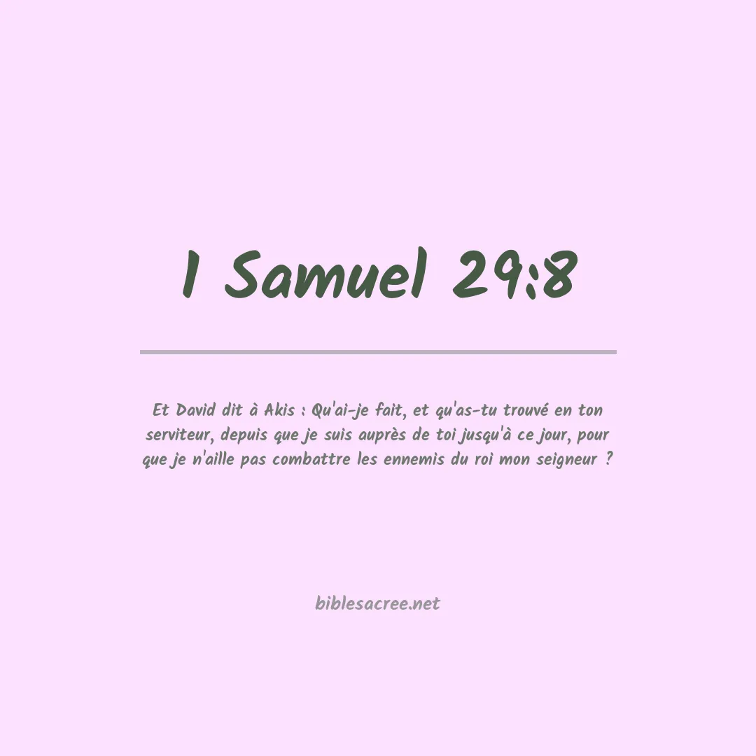 1 Samuel - 29:8