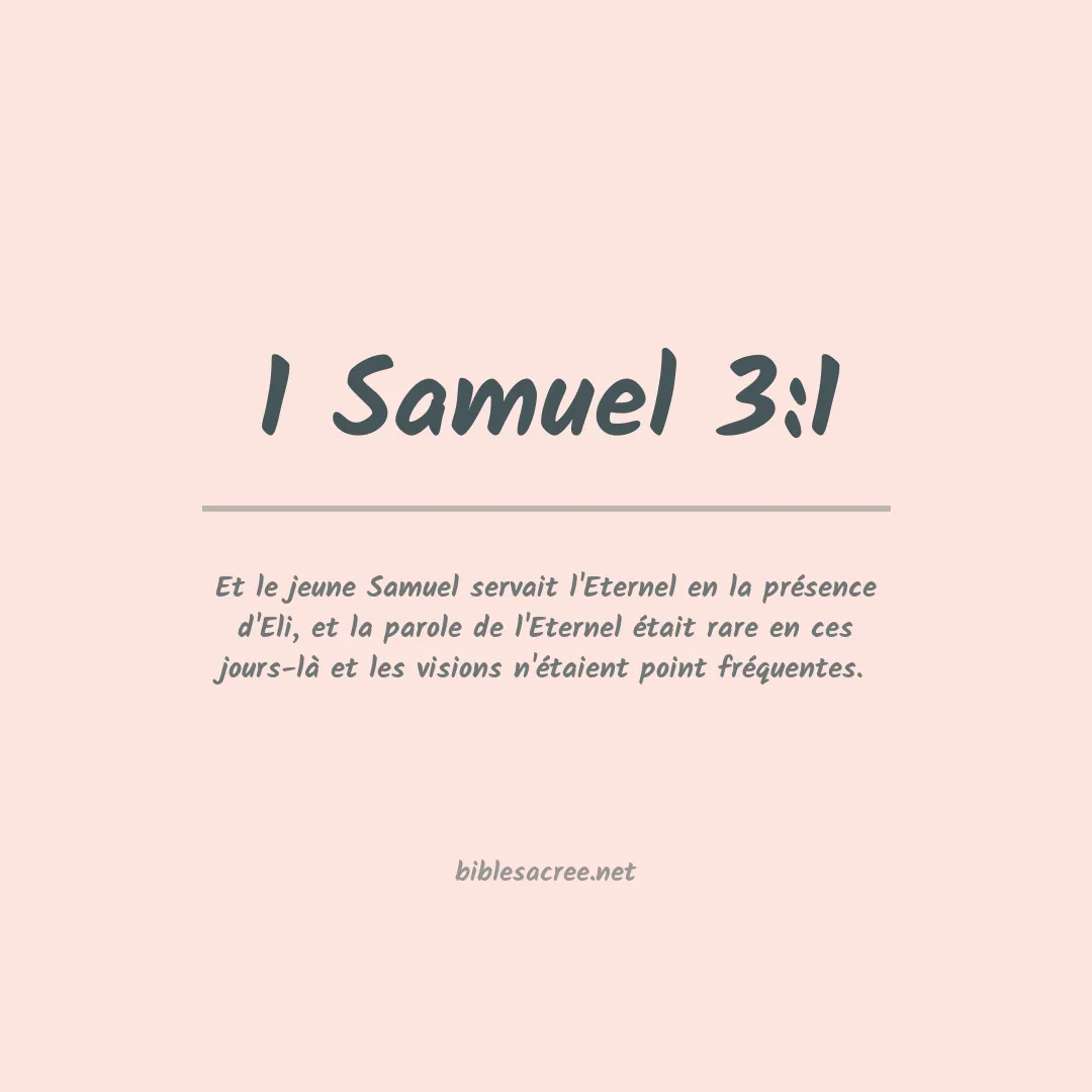 1 Samuel - 3:1