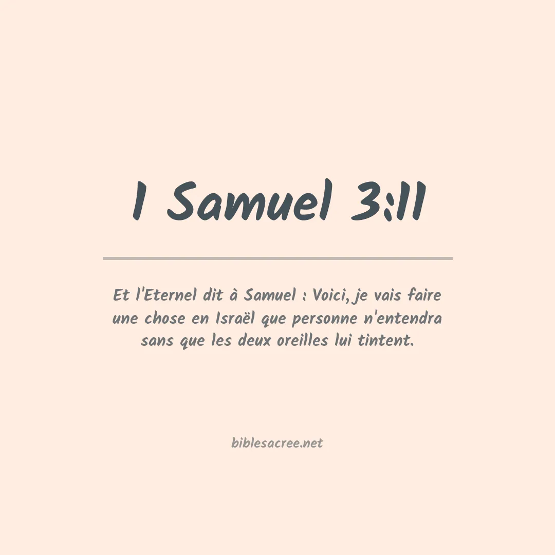 1 Samuel - 3:11