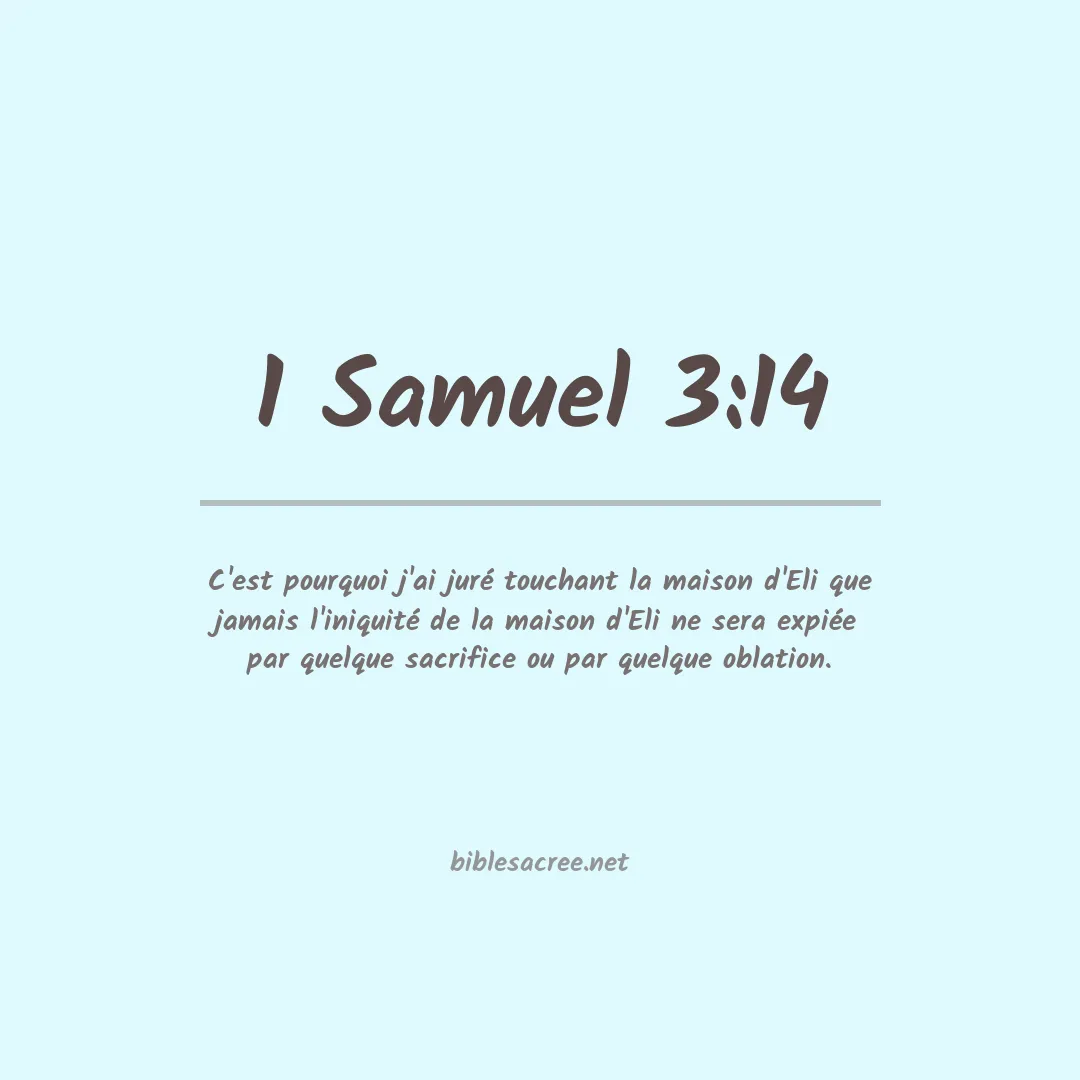 1 Samuel - 3:14