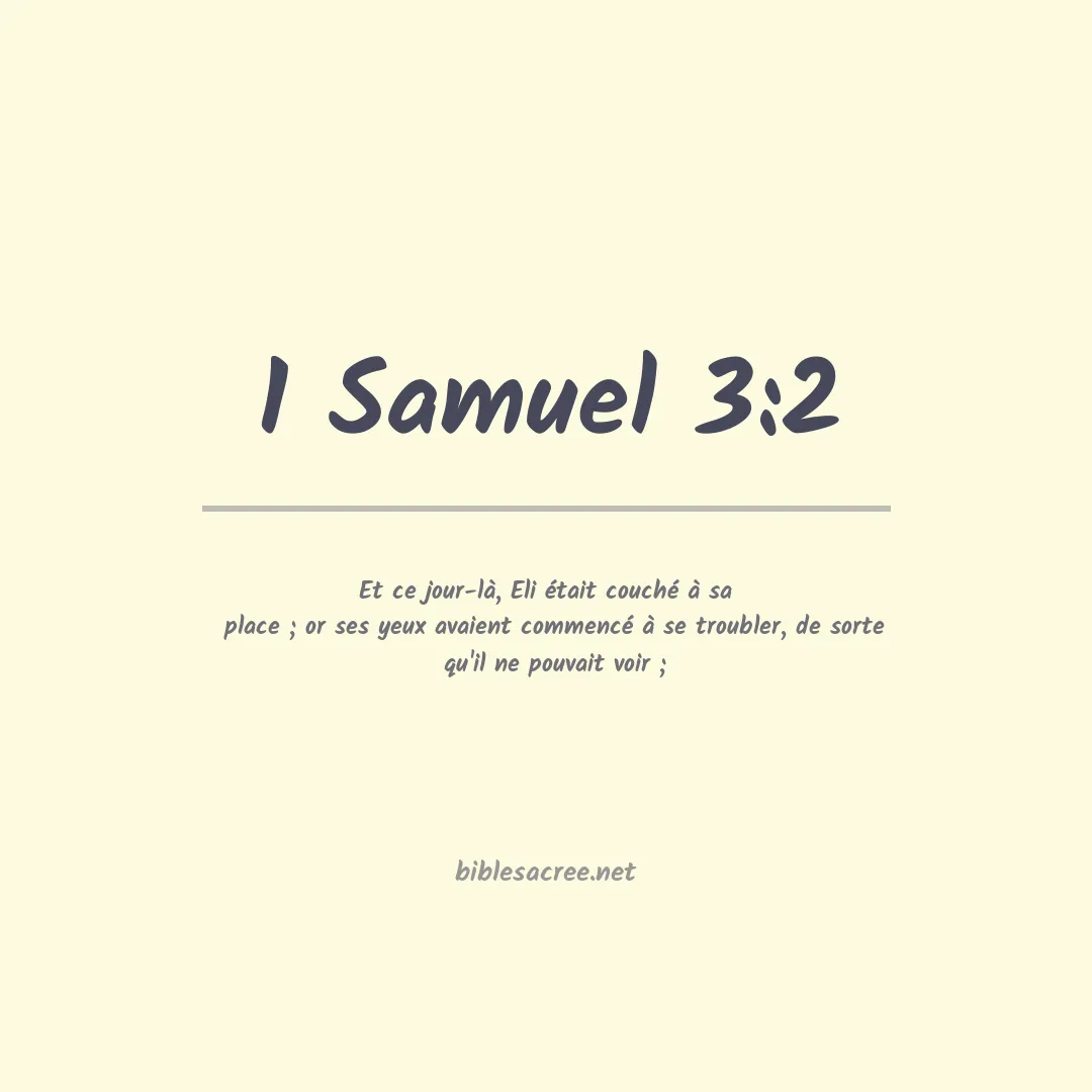 1 Samuel - 3:2