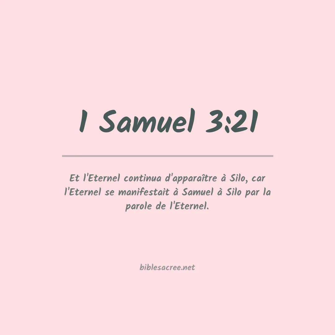 1 Samuel - 3:21
