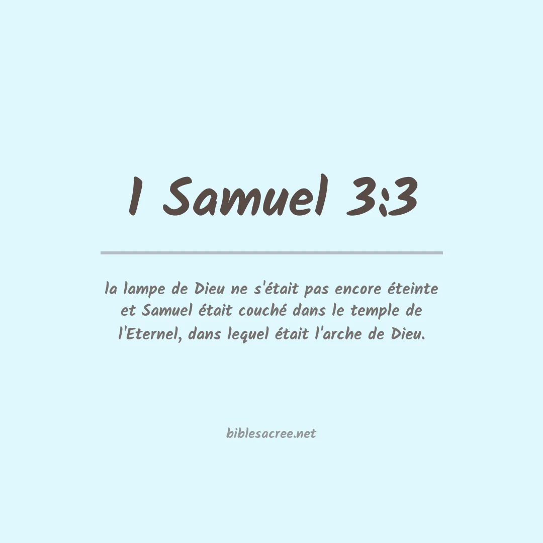 1 Samuel - 3:3