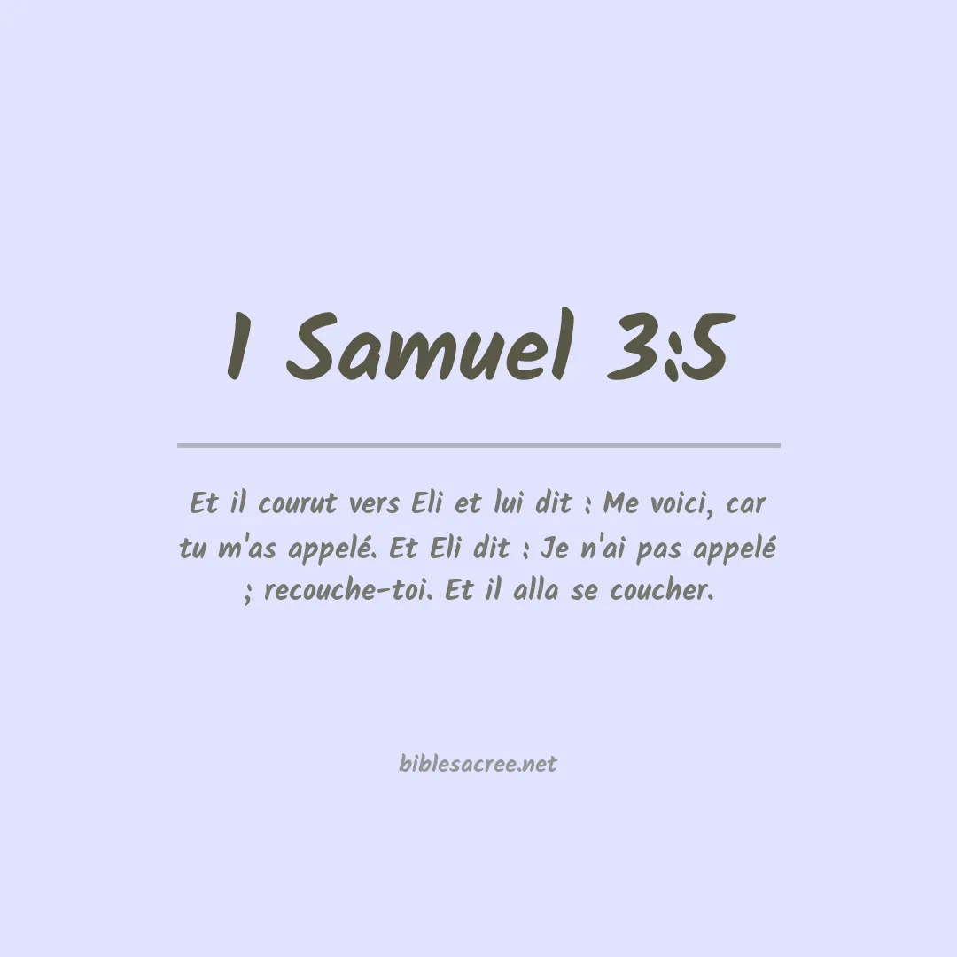 1 Samuel - 3:5