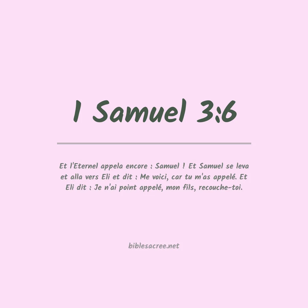 1 Samuel - 3:6