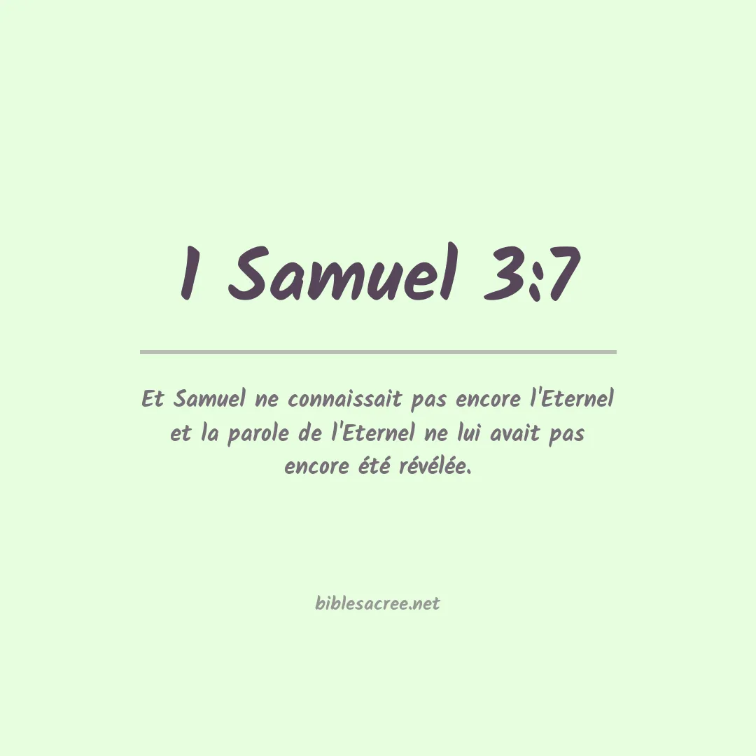 1 Samuel - 3:7