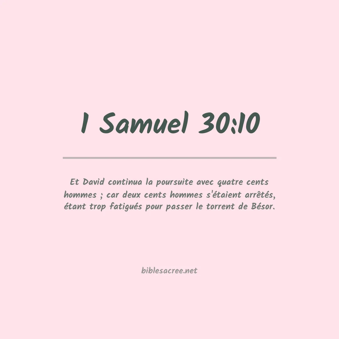 1 Samuel - 30:10