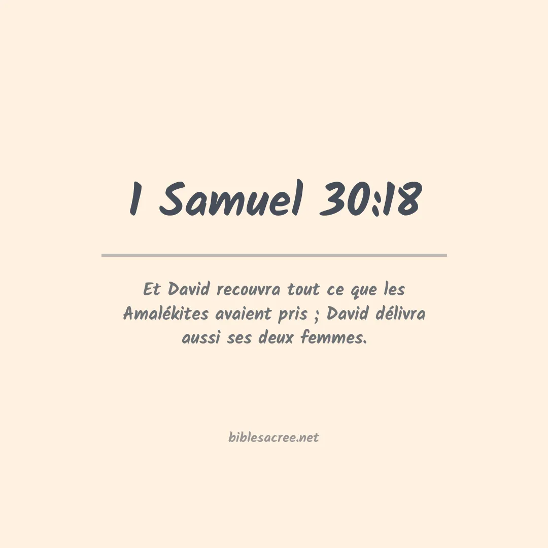 1 Samuel - 30:18