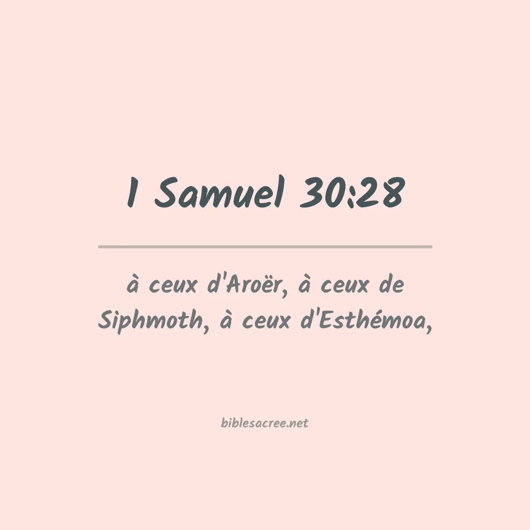 1 Samuel - 30:28