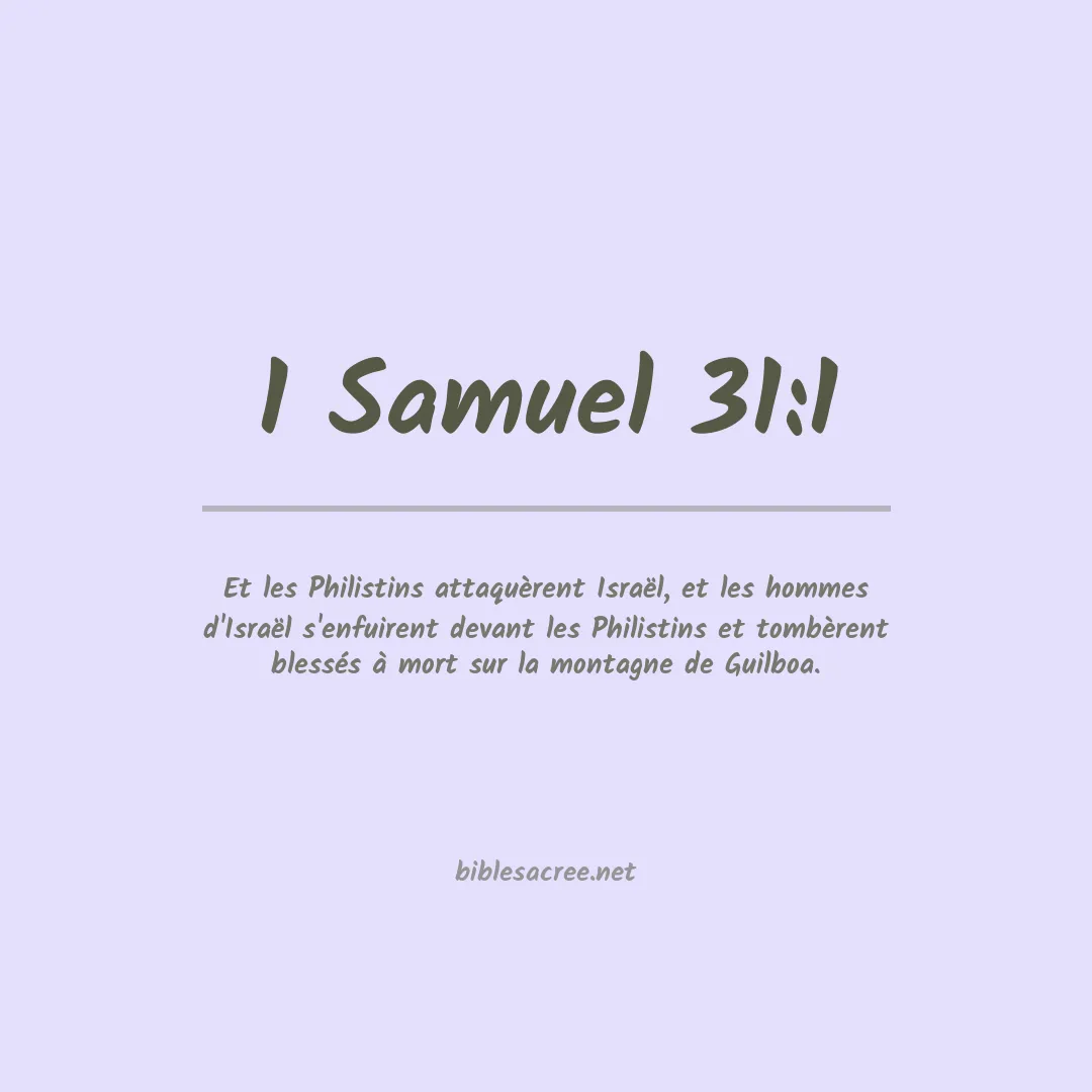 1 Samuel - 31:1
