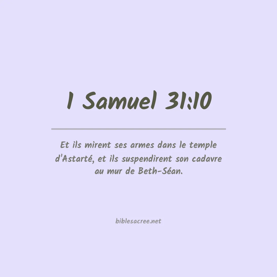 1 Samuel - 31:10