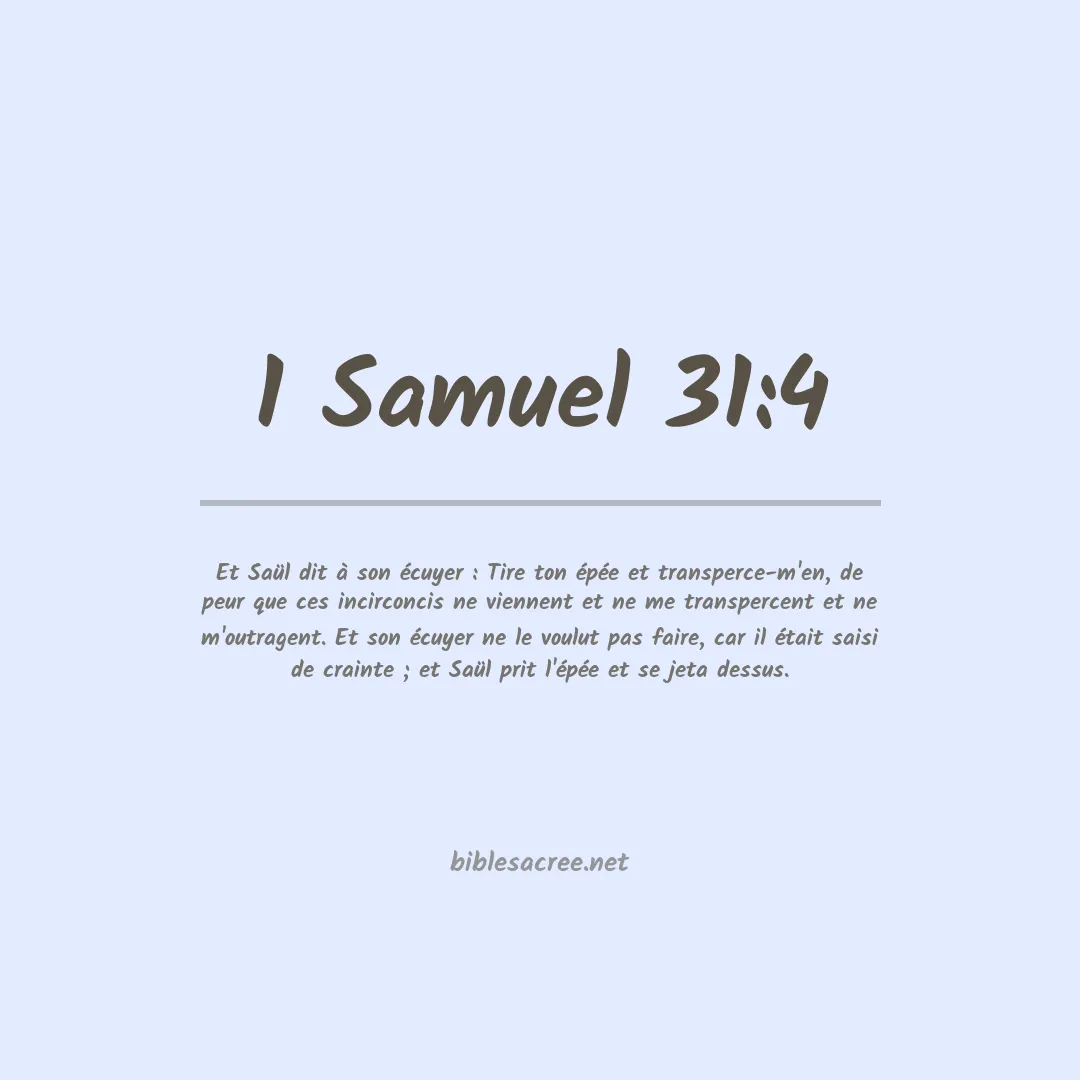 1 Samuel - 31:4
