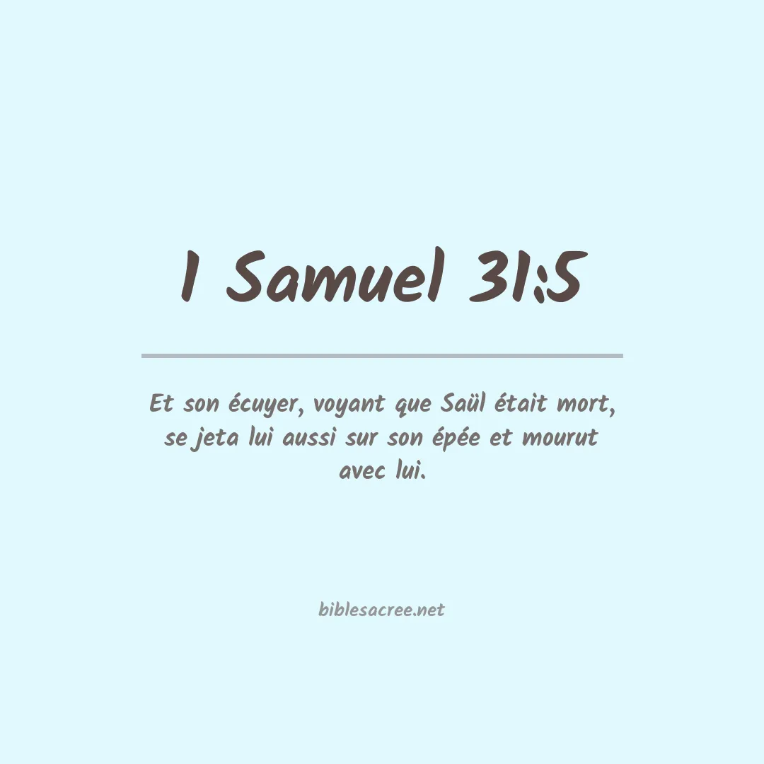 1 Samuel - 31:5