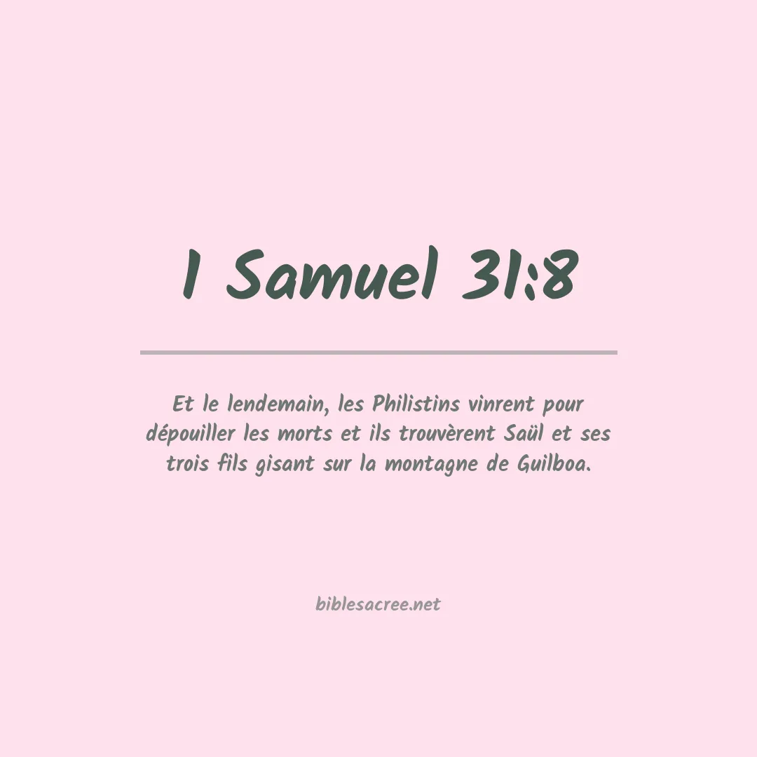 1 Samuel - 31:8