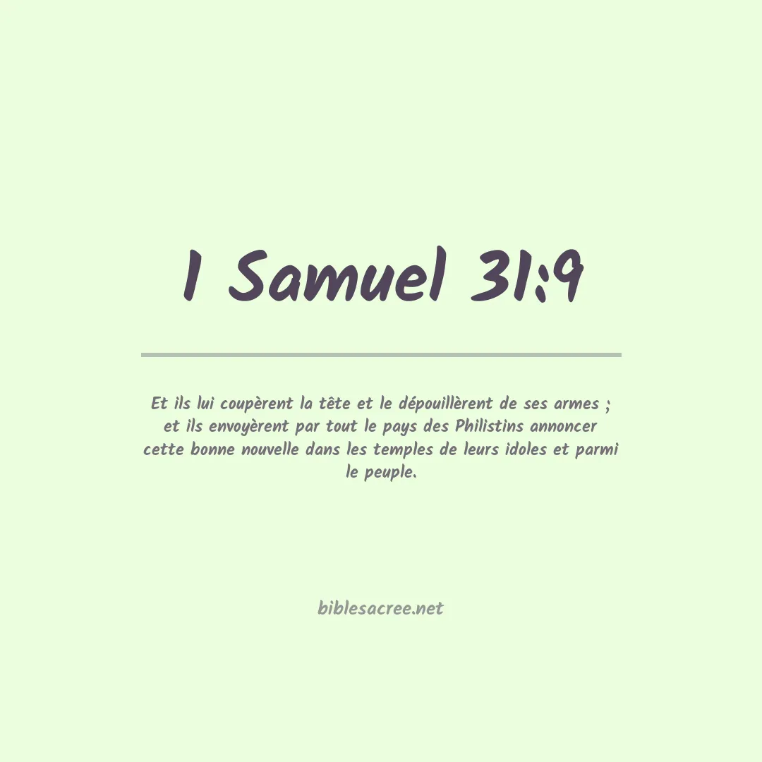 1 Samuel - 31:9