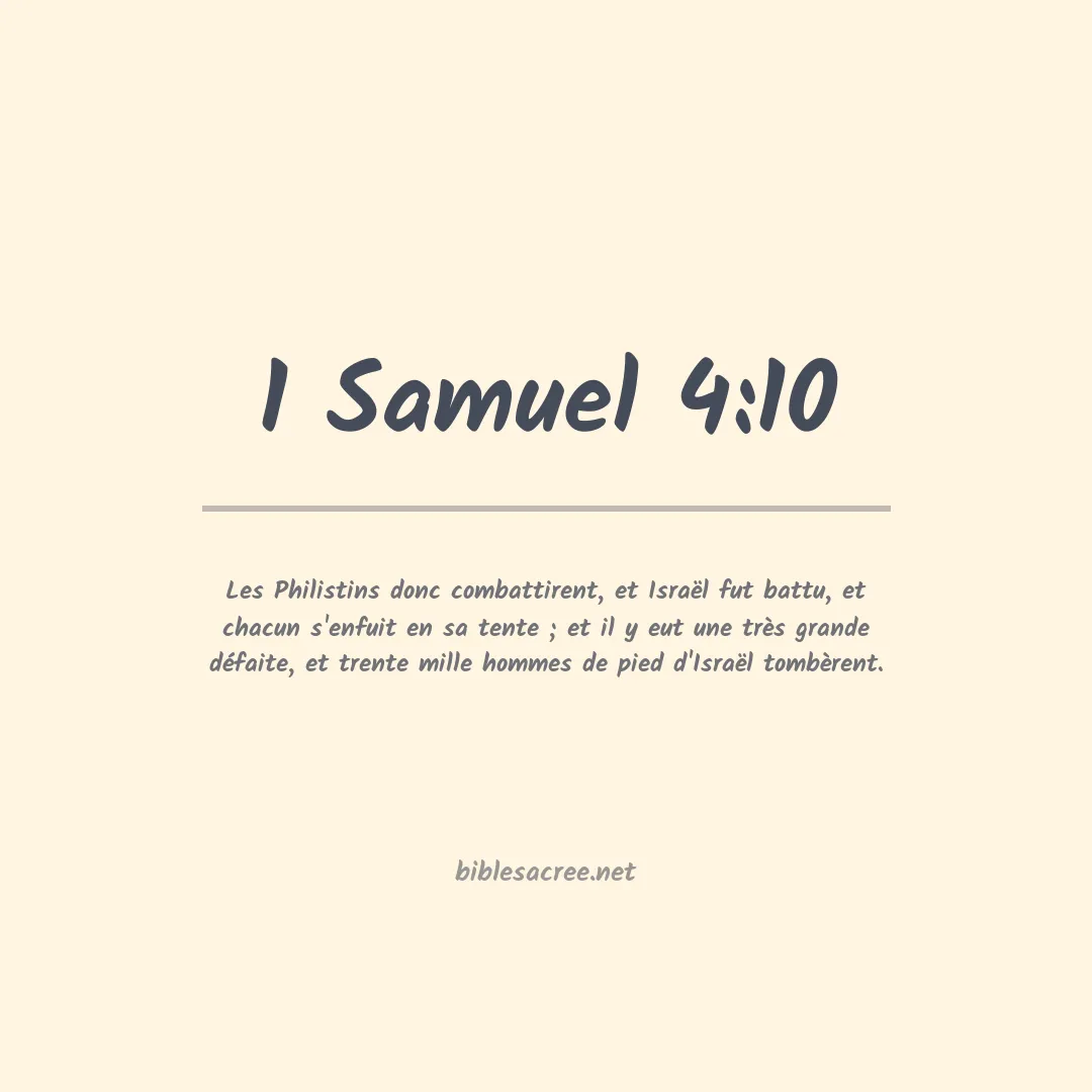 1 Samuel - 4:10