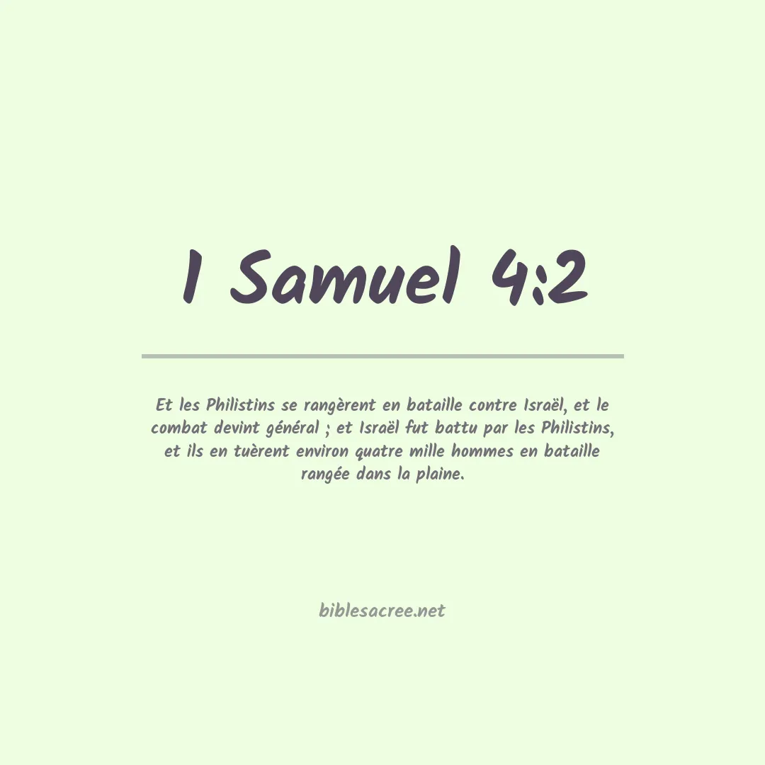 1 Samuel - 4:2