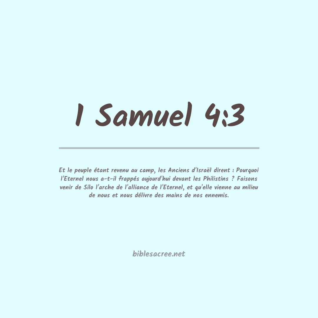 1 Samuel - 4:3