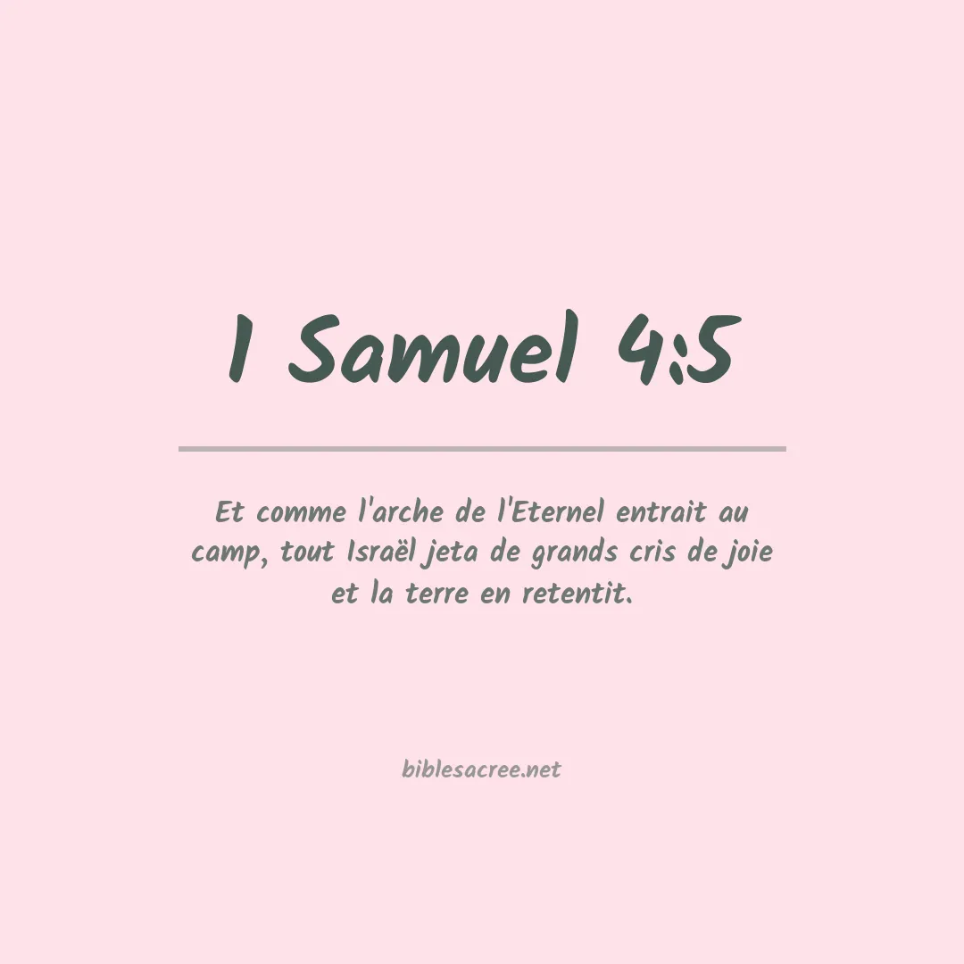 1 Samuel - 4:5