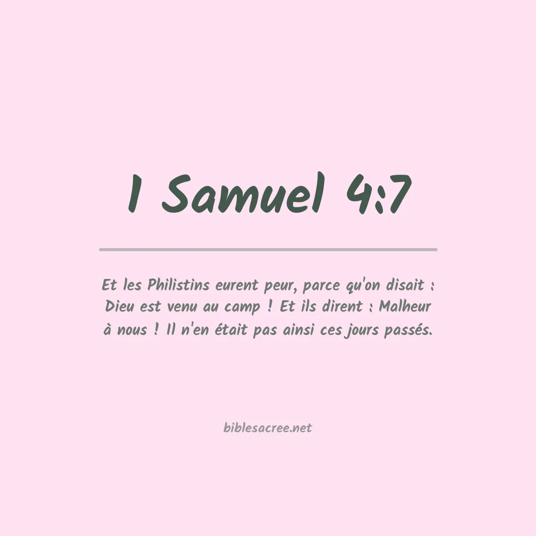 1 Samuel - 4:7