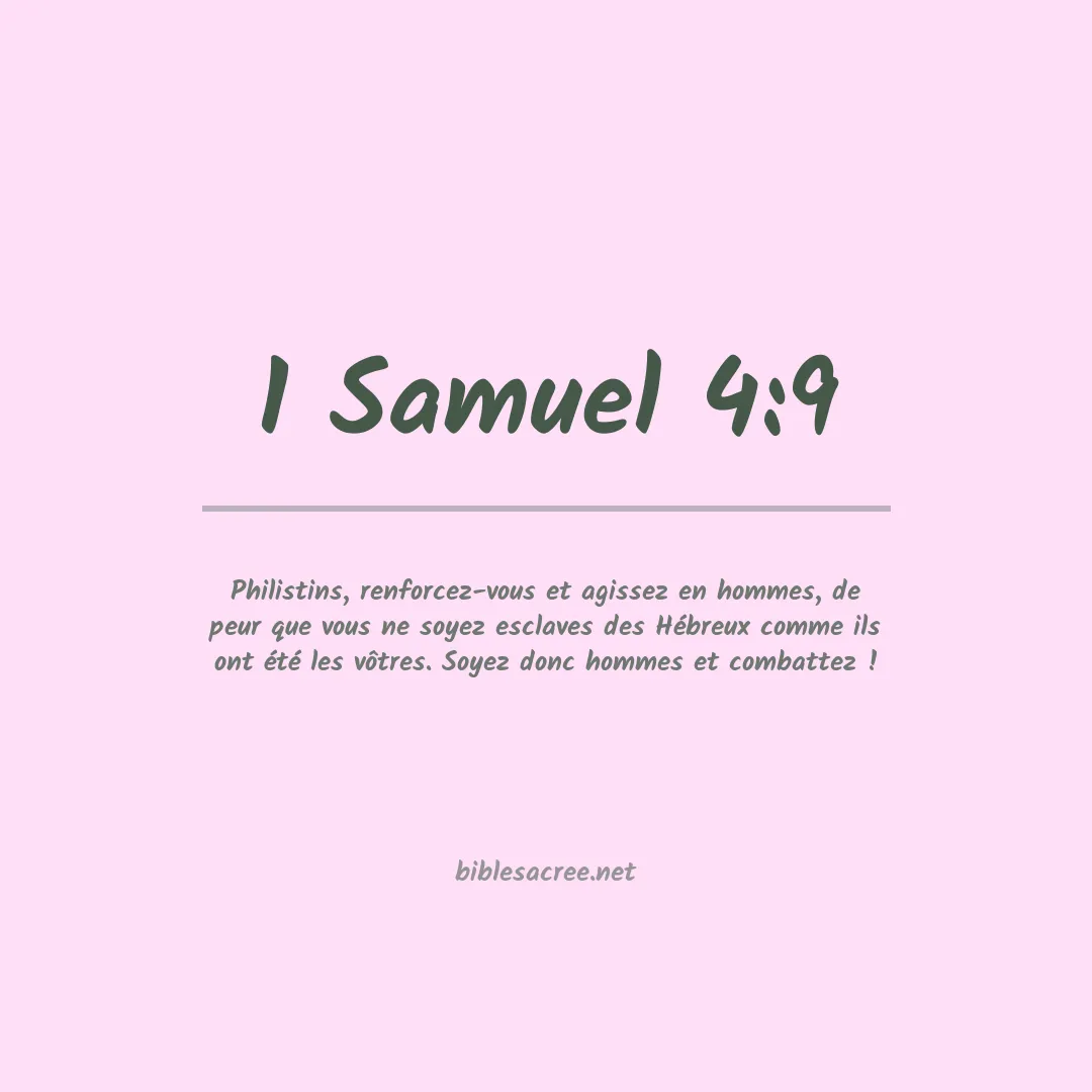 1 Samuel - 4:9